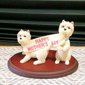 Sherratt & Simpson Mothers Day Figurine West Highland Terriers